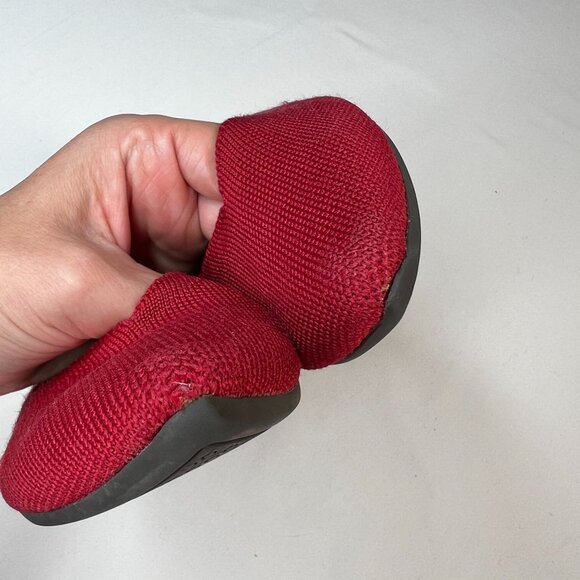 Rothys The Point Flats Ballet Slip On Woven Casual Shoe Red 10 Comfort Slip Ons - Picture 12 of 16